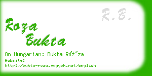 roza bukta business card